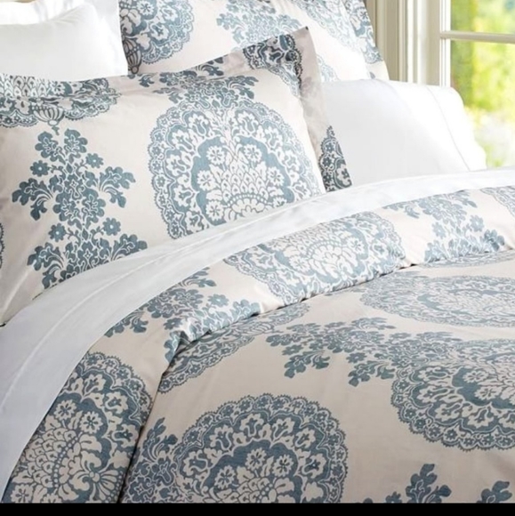 Pottery Barn Bedding Pottery Barn Percal Lucianna Medallion King
